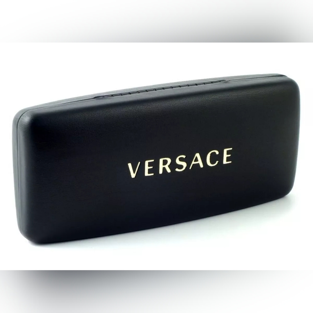 Versace Hard Eyeglasses Case in Black.